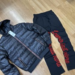 New Stacked Sweat Pants New Jacket 