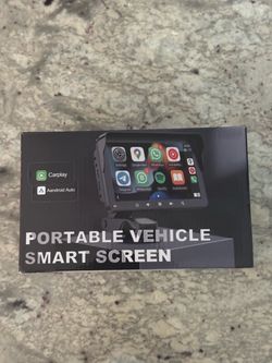Portable Apple CarPlay & Android Auto Screen w/ Backup Camera
