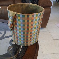 Vintage Retro Knitting Basket Holder