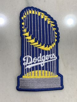 Dodgers World Series iron on patches 4 inches