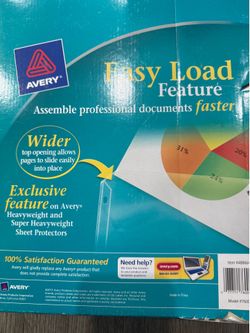 Avery Diamond Clear Heavyweight Sheet Protectors, 8 1/2" x 11", Top Loading, Pack Of 250