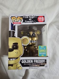 Funko Pop Five Nights at Freddy's Golden Freddy 2016 SDCC Exclusive