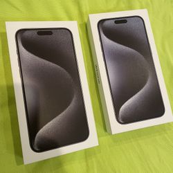 Apple iPhone 15 Pro Max Blue Or Black 256gb Unlocked New Sealed With Apple Receipt I Can Meet Now $1300 EACH 