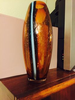 Flame glass .. Decorative vase