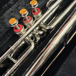 Nice Silver Valve Trombone with Large and Small Mouthpieces $440 Firm