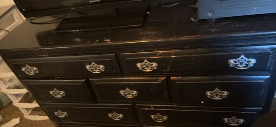 Dresser and tv