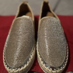 Women's Platform Glitter Loafers
