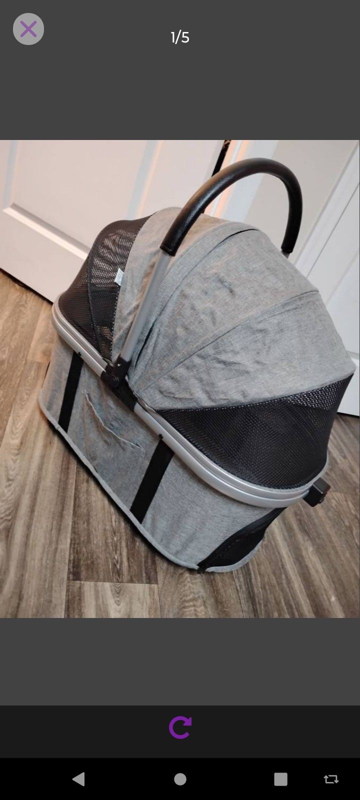 Dog Cat Carrier, 30"LX14"WX11"H, Collapsible Pet Carrier