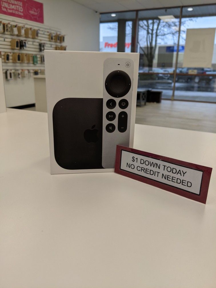 New Apple TV 4k- Pay $1 Today To Take It Home And Pay The Rest Later! 