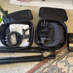 Godox Speedlite Flash And Softboxes With Stands
