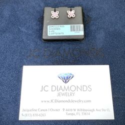 Earrings Butterfly π¦ Diamonds Real Natural 10k Gold