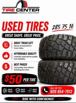 used tires llantas usadas mobile service