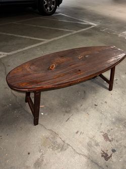 Surfboard wood bench 48”