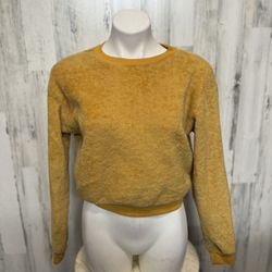 Gold fleece sweater
