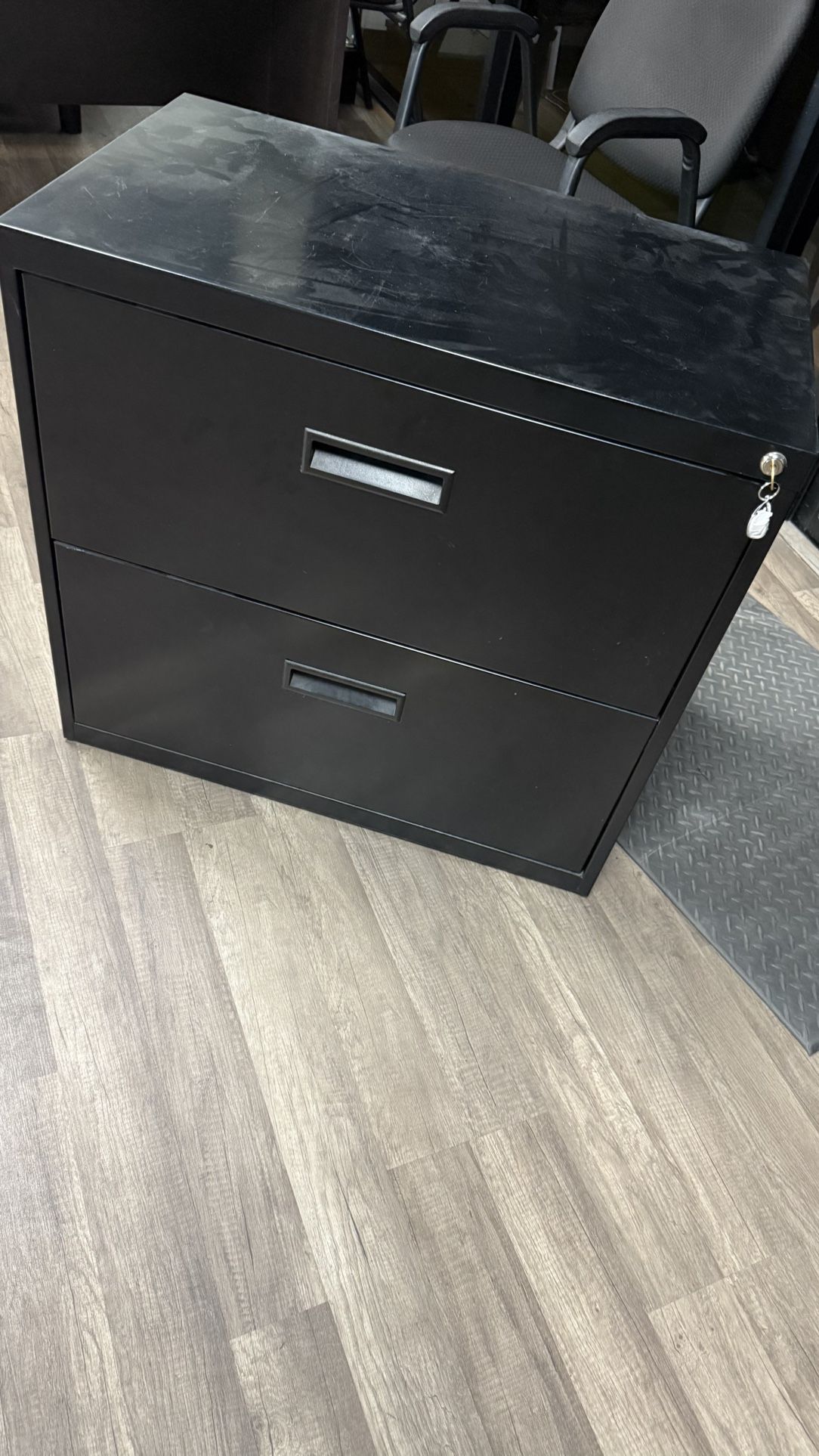 Black File Cabinet