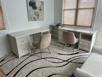 Pottery Barn Teena - Beadboard Smart Storage Desk (59.5")