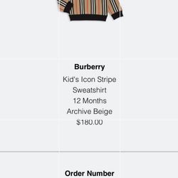Baby Burberry Sweater