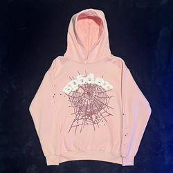 Pink Sp5der OG Web Hoodie