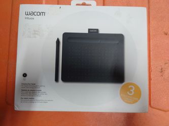 Wacom CTL4100WLK0 Intuos Wireless Graphic Tablet, 7.9" x 6.3", Black