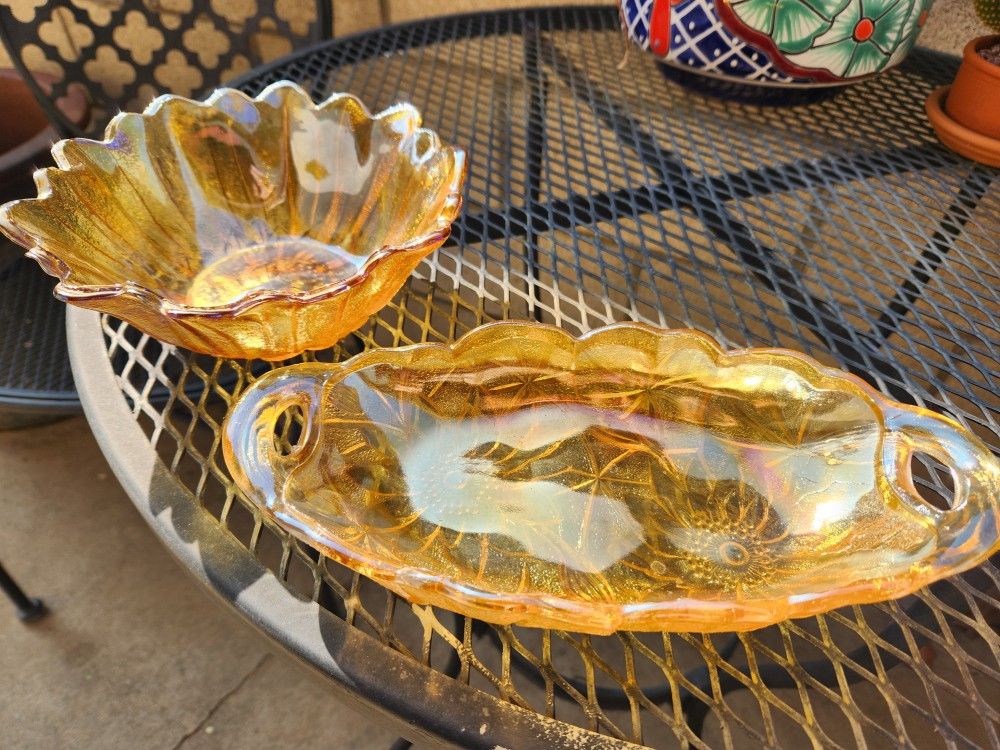 Gorgeous Vintage Carnival Glass