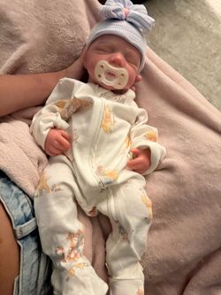 Realistic Reborn Baby Doll in Winnie the Pooh Outfit