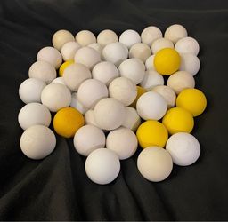 54 Cleaned Lacrosse Balls - Bulk Lot (Great for Practice, Wall Ball, or Dog Fetch!)
