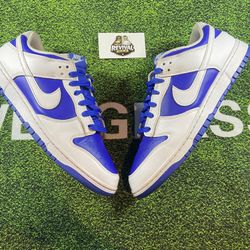 Nike Dunk Low Racer Blue White Mens 13