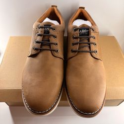 NIB Steve Madden Men's M-Landen Oxfords - Tan Nubuck (Size 8.5) NEW