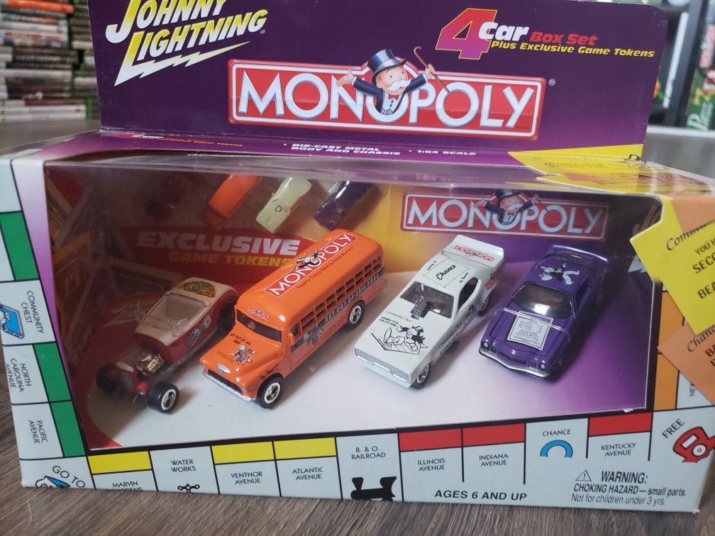 Johnny Lightning 4 Monopoly Cars