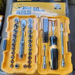 DEWALT SOCKET SET  ,BRAND NEW, FIRM