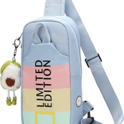 NEW Limited Edition Sling Crossbody Bag Multicolor Pastels 