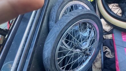 16” steel rim and tire set
