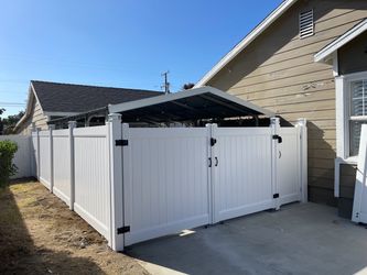 White Vinyl Privacy Fence