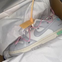 Off white dunk lot 9 size 8