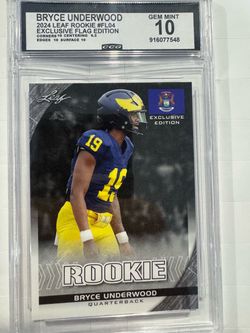 Bryce Underwood 2024 leaf rookie ccg gem mint 10