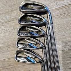 Selling my Ping G30 Black Dot Irons INDIVIDUALLY 6-PW - Ping CFS Distance Steel Shafts and new grips