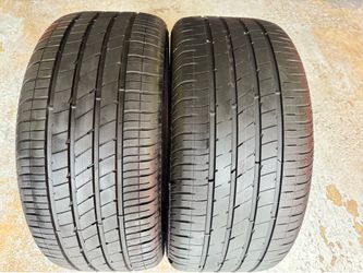 Two Tires 255/40/20 Goodyear Eagle F1 Acoustic Foam like new with 75-90% Left Tesla Model Y