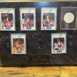 The Michael Jordan College Card Plaque