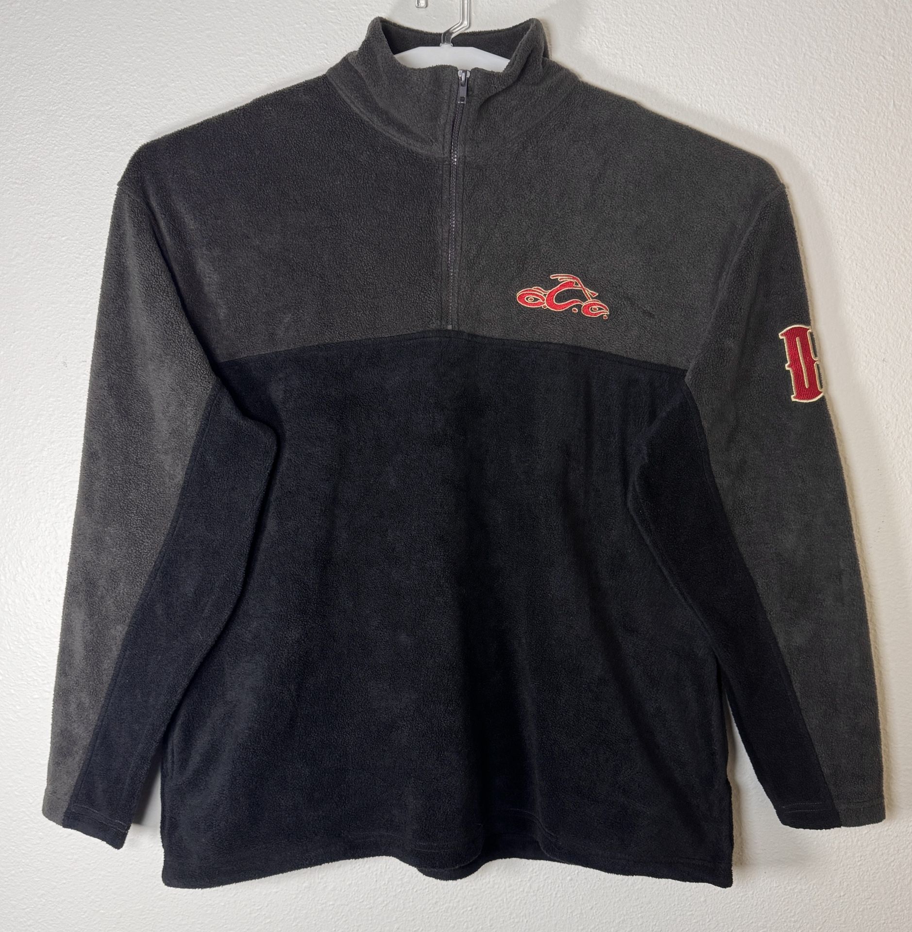 Orange County Choppers Embroidered Double Sided Quarter Zip Fleece Men's Size 2X