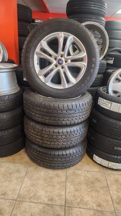 FORD  WHEELS RIMS  TIRES 18" 18x8.0 +52.5 & CENTER CAP OEM 