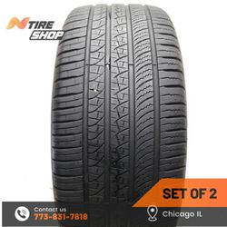 Set of 2 Used  8/32    265/35R22  102Y  Pirelli  Scorpion Zero TO Elect PNCS