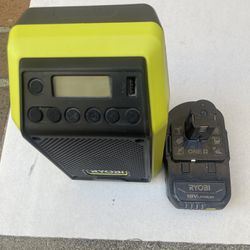 Ryobi Bluetooth Radio & Battery 18v $65