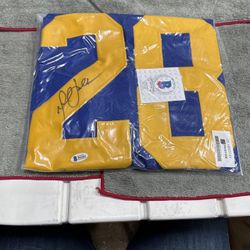 Marshall Faulk St Louis Rams Autographed Jersey 