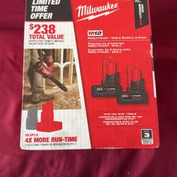 Milwaukee 12v Red Lithium XC6.0 2 Pack