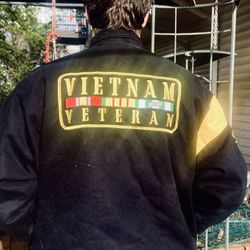 US Honor Endeavor Wool Embroidered Black Thick Coat