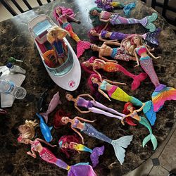 Barbie Mermaids Plus Boat & Dolphins