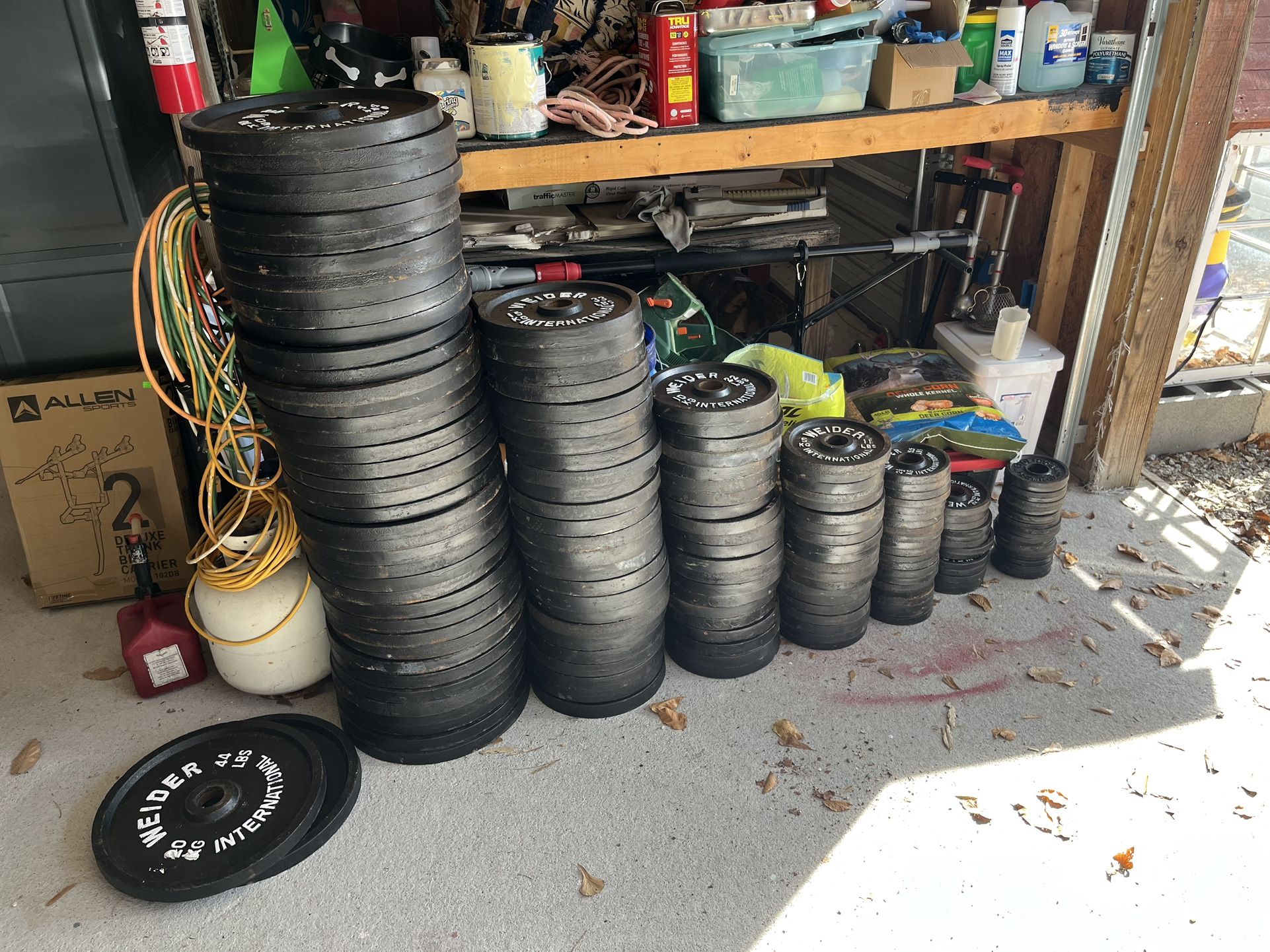 weider international olympic weight plates