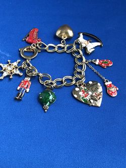 Christmas Bracelets with Christmas ornaments
