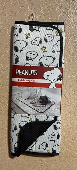 Peanuts Snoopy & Woodstock Dish Drying Mat New