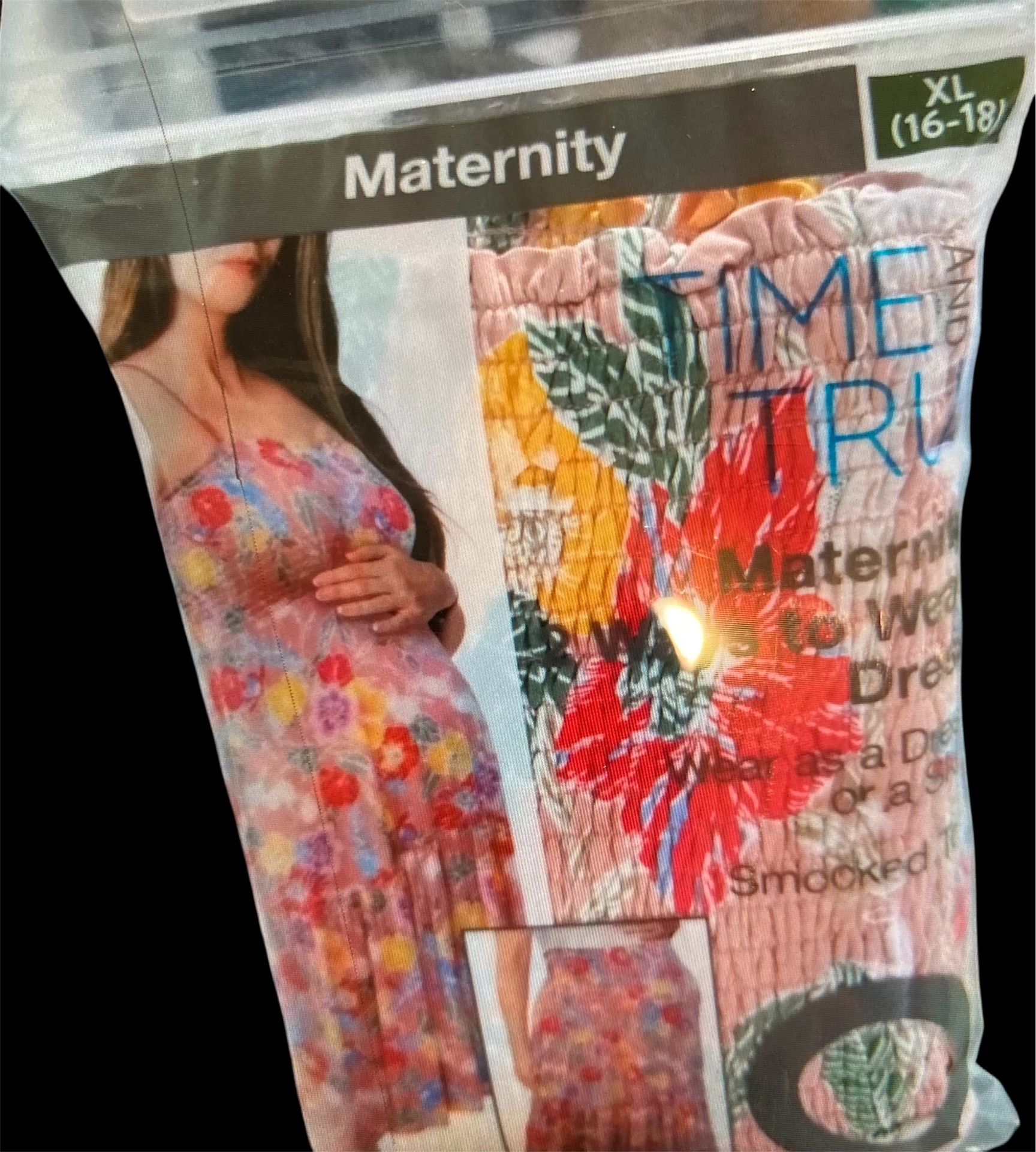 TTM 2 In 1 XL Maternity Pearl Blush Floral Dress